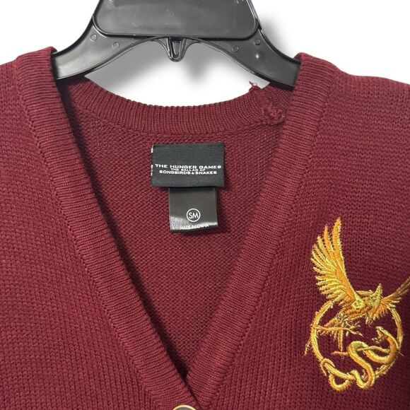Hot Topic Hunger Games Ballad of SongbirdsSnakes Embroidered Cardigan Size Small - Picture 9 of 10